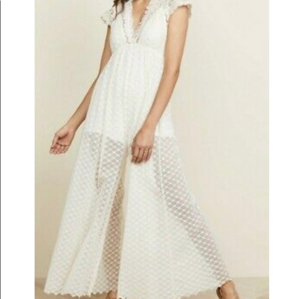 NWT FreePeople Cleo embroidered wide leg jumpsuit